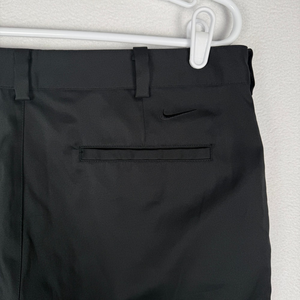 Nike Golf Dri-FIT Flat Front Pants Mens 34x32 Black Chino 597323-012 - Picture 4 of 10